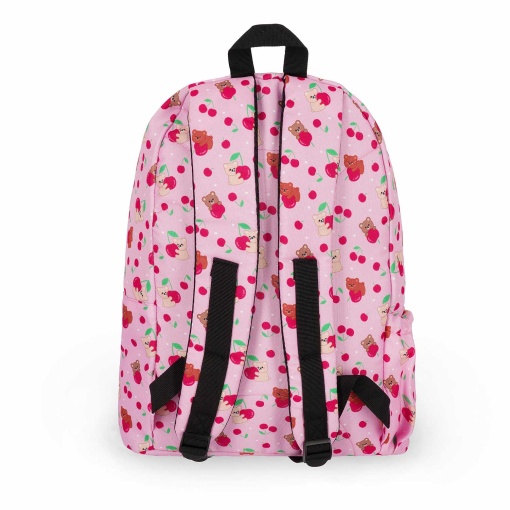 Mochila LEGAMI con diseño de osito de peluche rosa cereza, 30x40x18cm