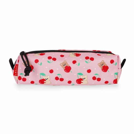 Estuche para lápices LEGAMI con forma de osito de peluche rosa cereza