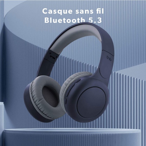 Auriculares Bluetooth TNB Tonality, azul/gris