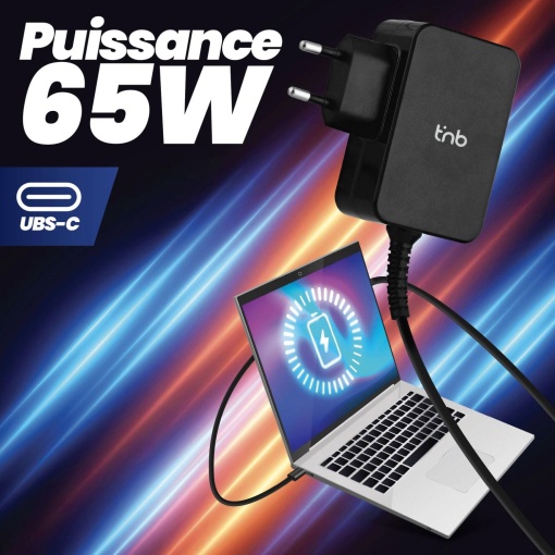 TNB 65W Universal USB-C Charger for Smartphones/Laptops