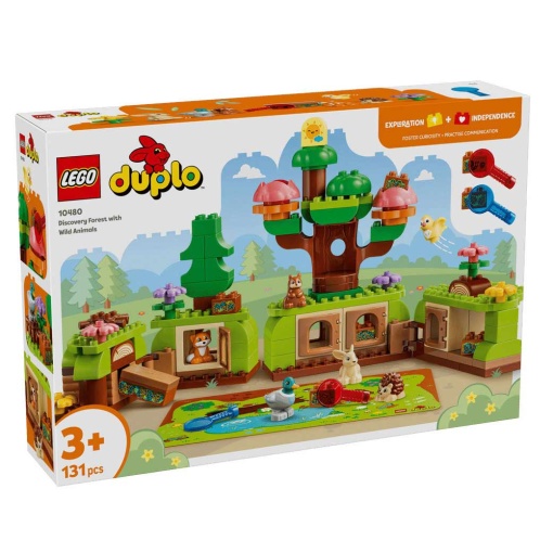 LEGO DUPLO floresta de descobertas com animais selvagens 10480