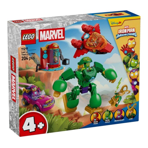 LEGO Marvel Loki contra equipa Iron Man 11211