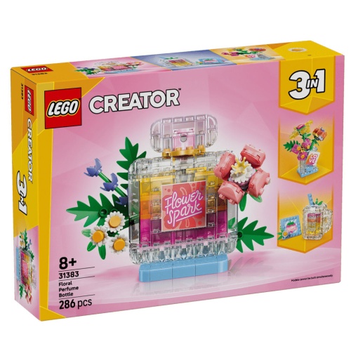 LEGO Creator 3-in-1 frasco de perfume com decoração floral 31383