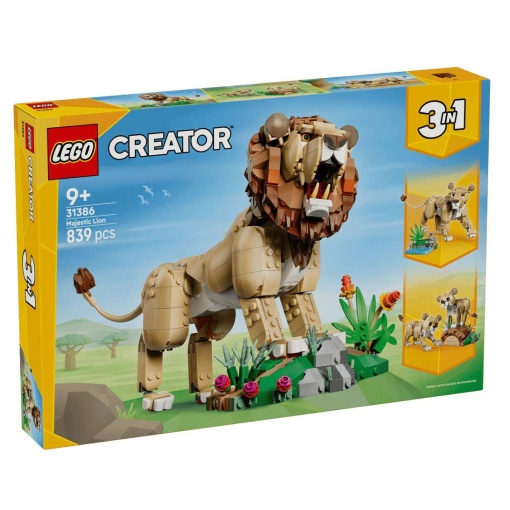 LEGO Creator 3-in-1 animais selvagens: leão majestoso 31386