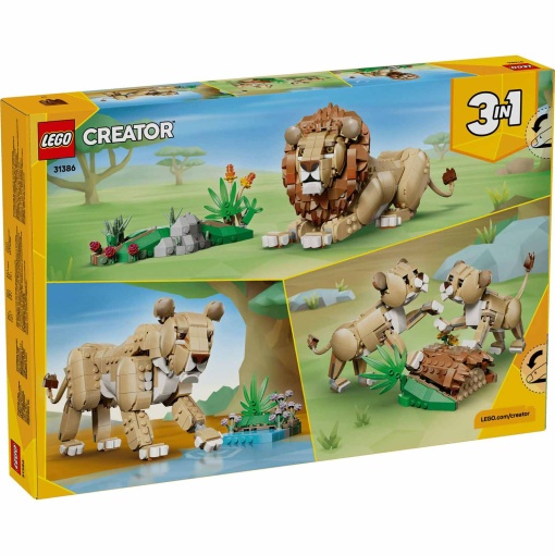 LEGO Creator 3-in-1 animais selvagens: leão majestoso 31386