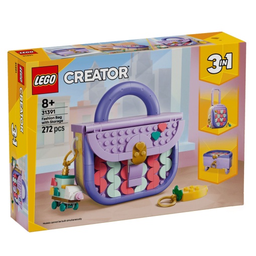 LEGO Creator 3-in-1 mala de moda e arte com arrumação 31391