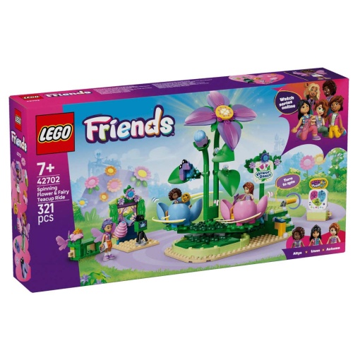 LEGO Friends carrossel de flores e chávenas de chá de fadas 42702
