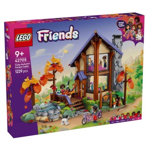 LEGO Friends cabana de outono aconchegante na floresta 42705
