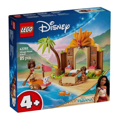 LEGO Disney Vaiana casa da aldeia e barco 43282