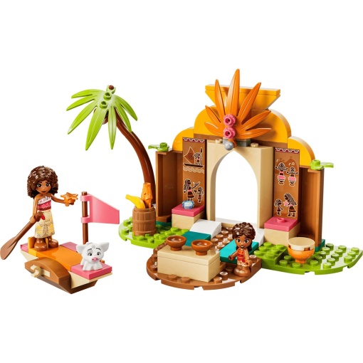 LEGO Disney Vaiana casa da aldeia e barco 43282