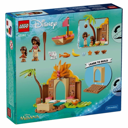 LEGO Disney Vaiana casa da aldeia e barco 43282