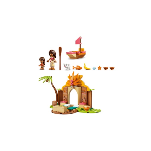 LEGO Disney Vaiana casa da aldeia e barco 43282