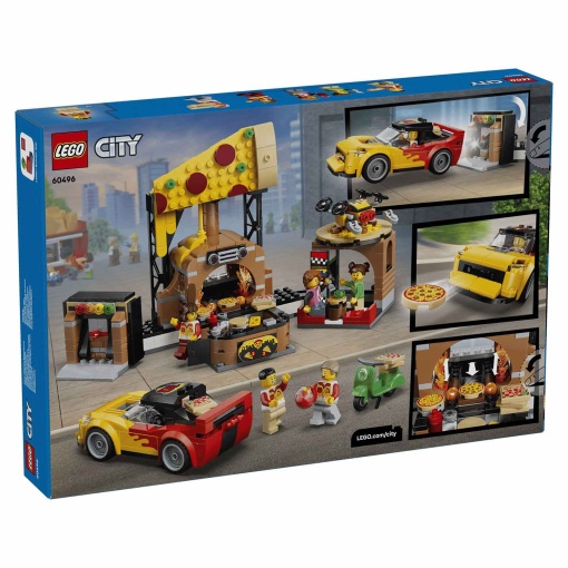 LEGO City experiência de entregas de pizza com veículos 60496