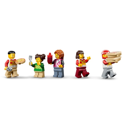 LEGO City experiência de entregas de pizza com veículos 60496