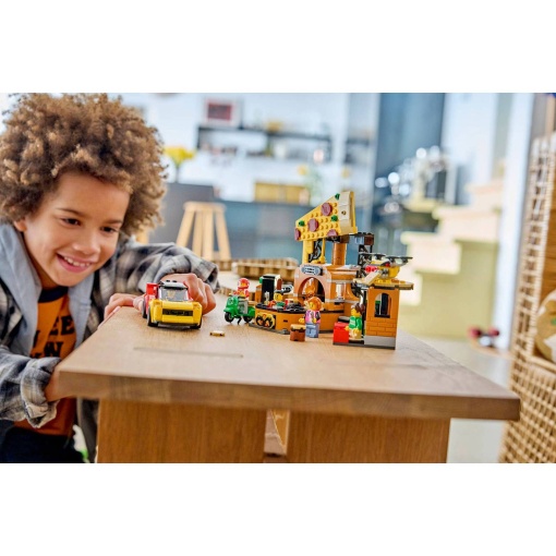 LEGO City experiência de entregas de pizza com veículos 60496
