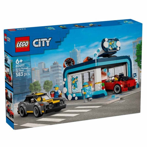 LEGO City lavagem de automóveis drive-through 60497