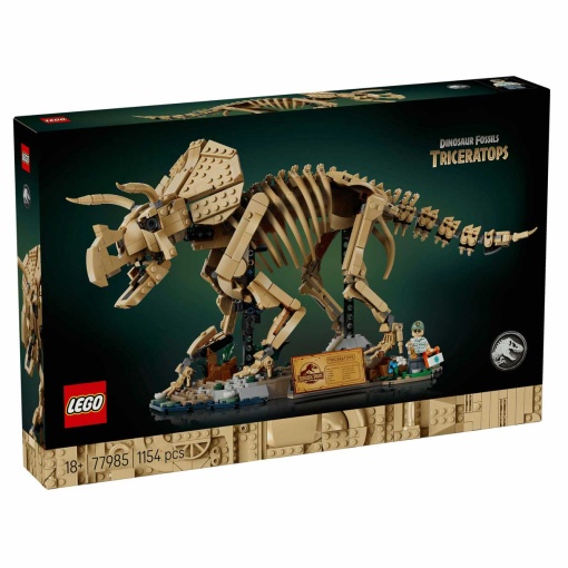 LEGO Jurassic World fósseis de dinossauros: Triceratops 77985