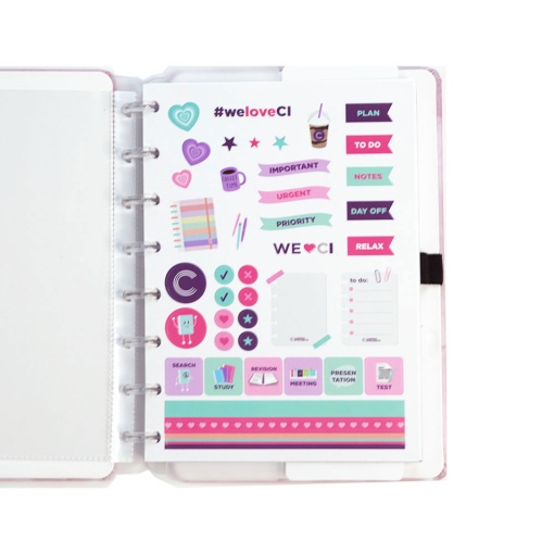 Caderno Inteligente A5 pautado Blush