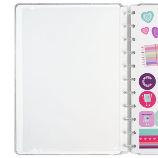 Caderno Inteligente grande (215x280mm) pautado Shadow
