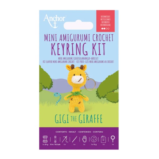 ANCHOR Amigurumi Crochet Kit - Gigi the Giraffe Keychain