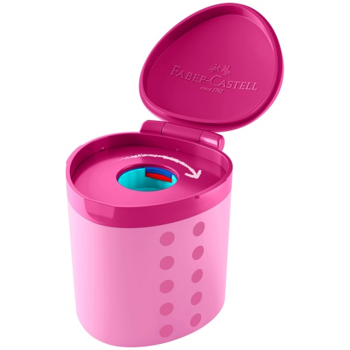 Afia com depósito FABER-CASTELL Grippy rosa