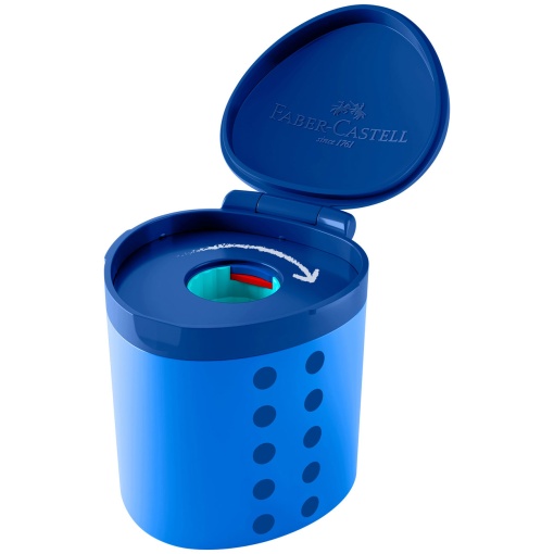 Afia com depósito FABER-CASTELL Grippy azul