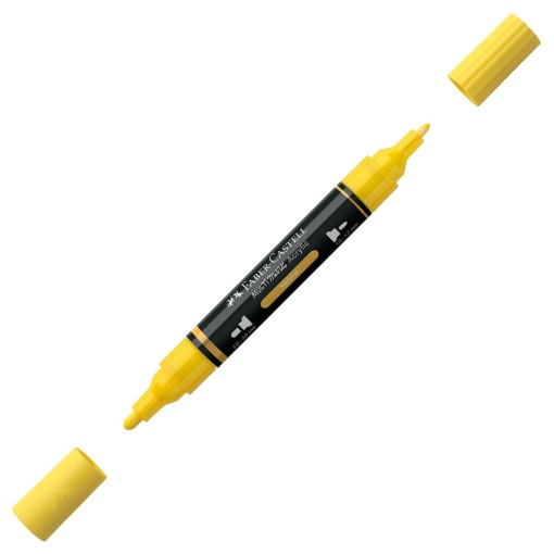 Marcador acrílico FABER-CASTELL Multimark amarelo 108