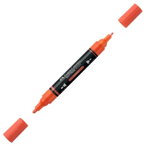 Marcador acrílico FABER-CASTELL Multimark laranja 115