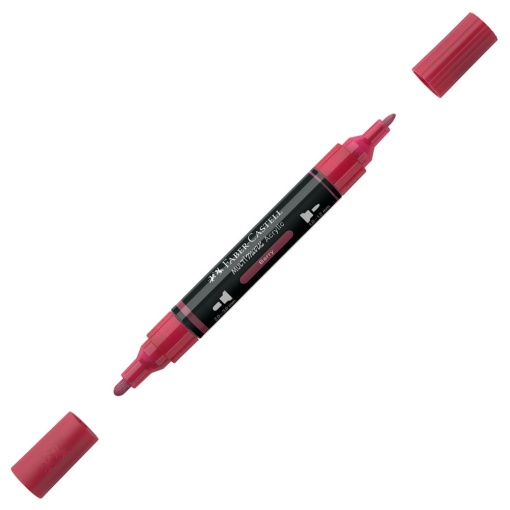 Marcador acrílico FABER-CASTELL Multimark bordeaux 433