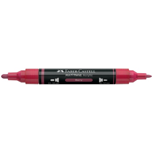 Faber-Castell Multimark acrylic marker, burgundy 433