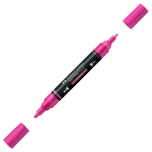 Marcador acrílico FABER-CASTELL Multimark fúcsia 125