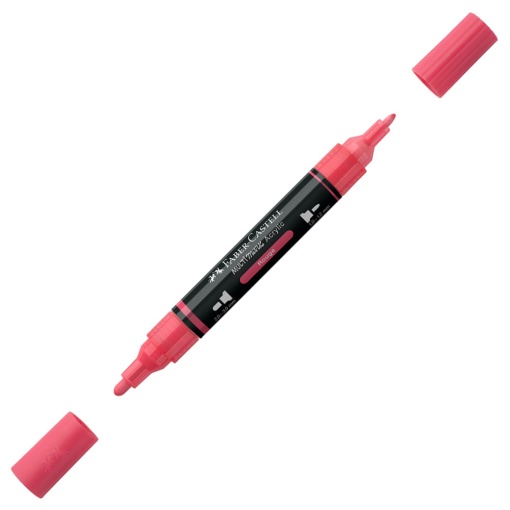 Marcador acrílico FABER-CASTELL Multimark cereja 124