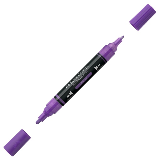 Marcador acrílico FABER-CASTELL Multimark roxo 136