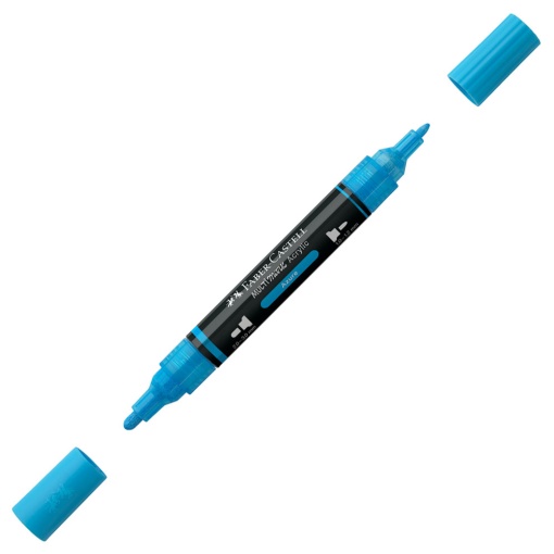 Marcador acrílico FABER-CASTELL Multimark azul claro 448