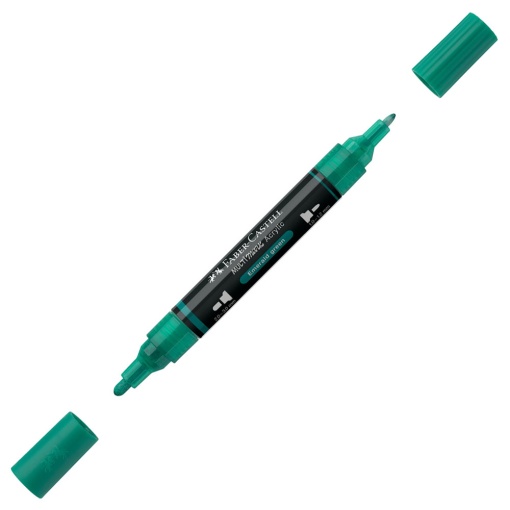 Marcador acrílico FABER-CASTELL Multimark verde esmeralda 358