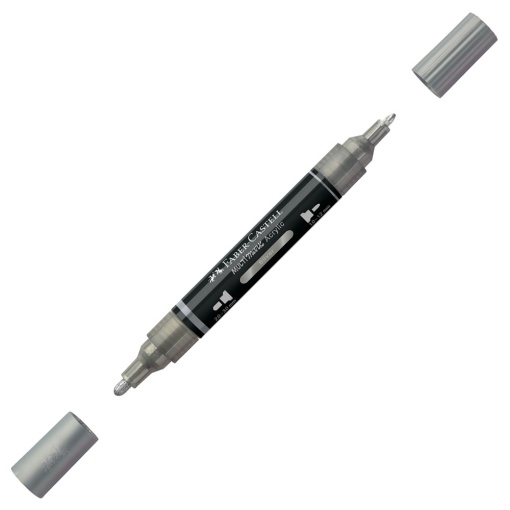 Marcador acrílico FABER-CASTELL Multimark prateado 251