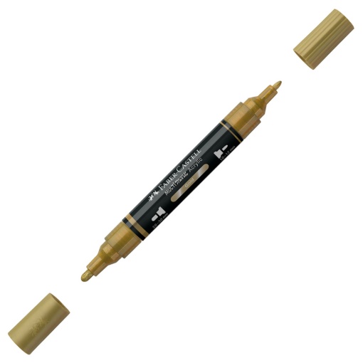 Marcador acrílico FABER-CASTELL Multimark dourado 250