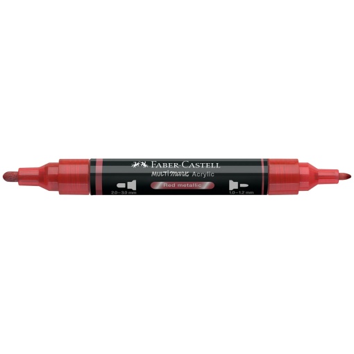 Faber-Castell Multimark acrylic marker, metallic red, 296