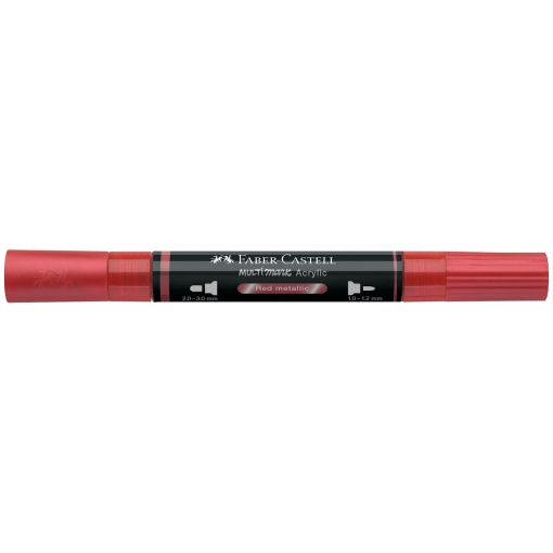 Faber-Castell Multimark acrylic marker, metallic red, 296