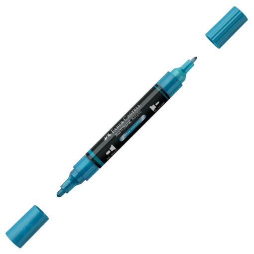 Marcador acrílico FABER-CASTELL Multimark azul metálico 292