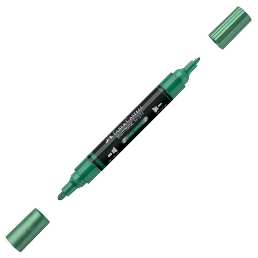 Marcador acrílico FABER-CASTELL Multimark verde metálico 295