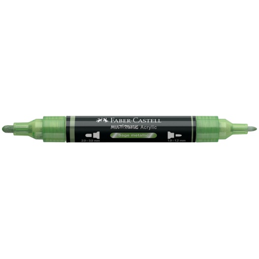 Faber-Castell Multimark acrylic marker, dry metallic green, 298
