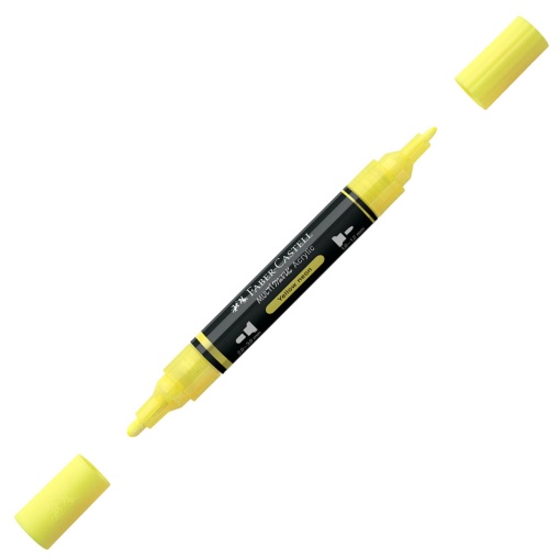 Marcador acrílico FABER-CASTELL Multimark amarelo fluorescente 256