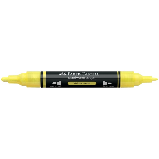 Faber-Castell Multimark fluorescent yellow acrylic marker, 256