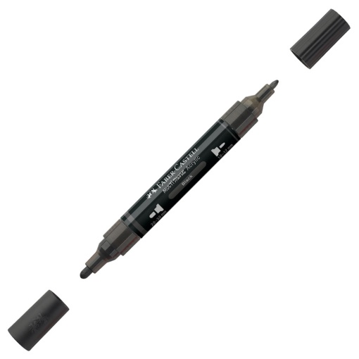 Marcador acrílico FABER-CASTELL Multimark preto 199