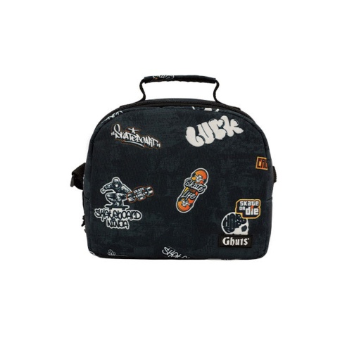 Lancheira térmica GHUTS Yummg Sk8 Stickers 22x20x11cm