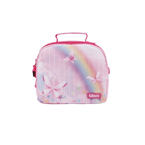 Lancheira térmica GHUTS Yummg Pink Rain 22x20x11cm