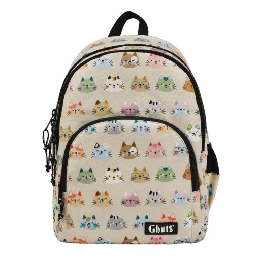 Mochila GHUTS King Meow Mix 31x43x17cm