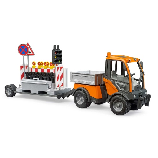 BRUDER road safety platform and trailer vehicle
