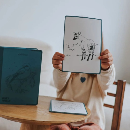 Tablero luminoso para pintar animales Kidywolf Kidydraw